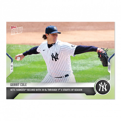 2021 Topps Now 99 Gerrit Cole