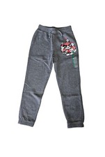 Kids' Mickey Mouse Christmas Winter Gray Heather Jogger Pants M 8/10 