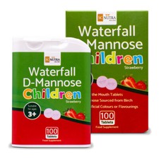 D-Mannose Children 250mg Strawberry Melt in the Mouth Tablets  Kids Aged 3 