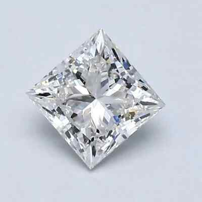 2.70 Ct Natural White Diamond Princess Cut 8 mm VVS1 D Grade Certified Stone D24