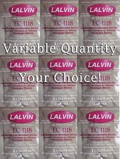 You Pick 1 to 100 Packs Lalvin EC-1118 Yeast Wine All Purpse Champagne Moonshine