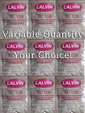 You Pick 1 to 100 Packs Lalvin EC-1118 Yeast Wine All Purpse Champagne Moonshine
