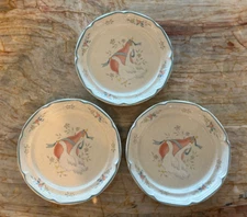 Set of 3 VTG Marmalade Collection 8686 Plates-International Co Japan- Stoneware