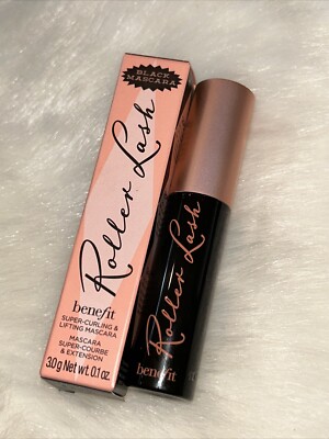 NEW BENEFIT ROLLER LASH LIFTING AND CURLING MASCARA MINI - BLACK 3g 0.1 Oz. BNIB