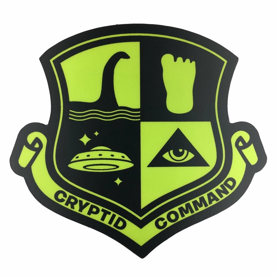 MONSTEROLOGIST Cryptid Command military insignia cryptozoology sticker | | cryptozoology