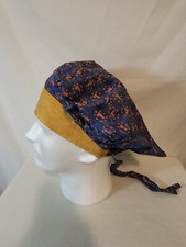 Bouffant Surgical Scrub Hat/Cap - Patriotic Flag July 4th Contrasting Head Band