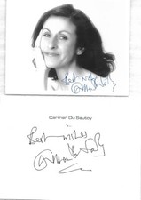 Carmen du Sautoy  Original Autogramm DinA6 ! pers&ouml;nlich gesammelt !