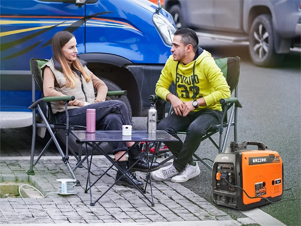 GENMAX 2,000-W Super Quiet Portable Gas Powered Inverter Generator w/ CO Sensor - Image 4 of 4