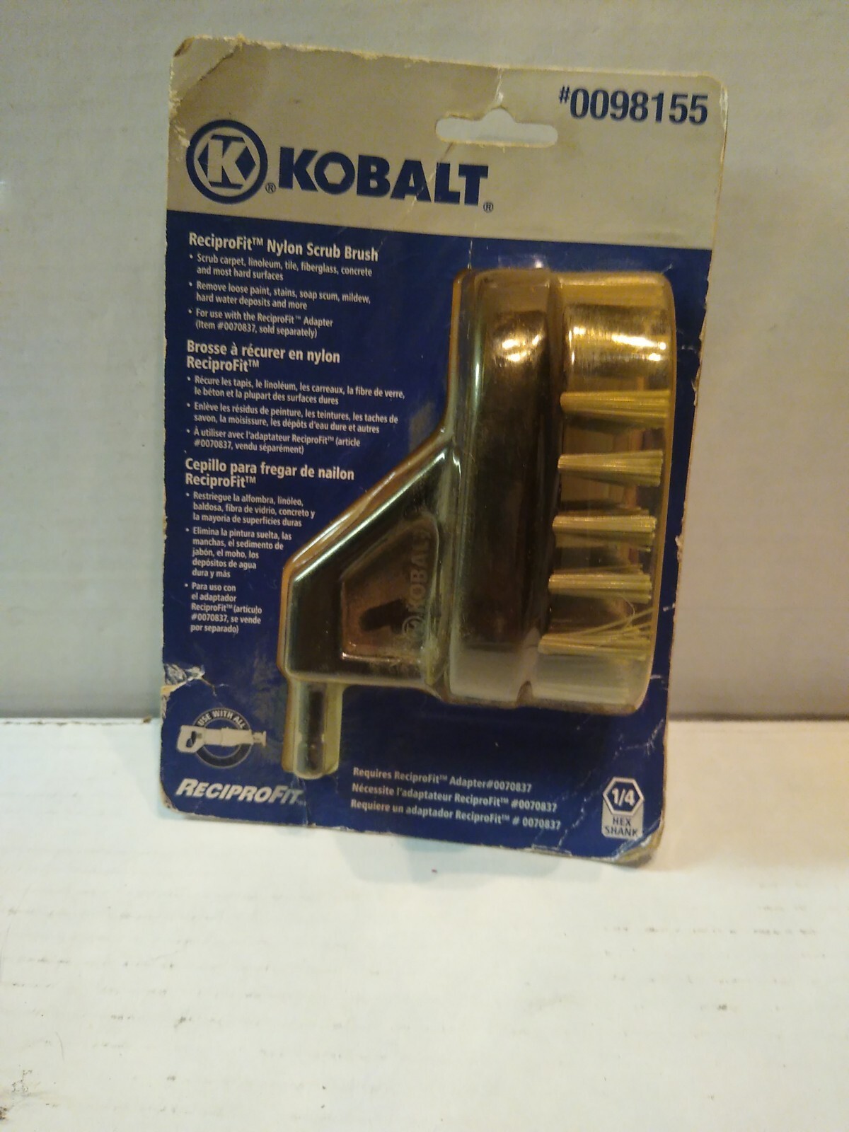 Kobalt ReciproFit Nylon Scrub Brush for Reciprocating Saw04508 eBay