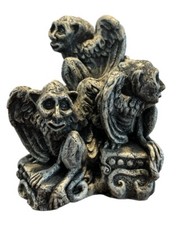 Gaggle Of Ghouls Gargoyles Grey Stone Spirited Haunted Protective Statue SG-116