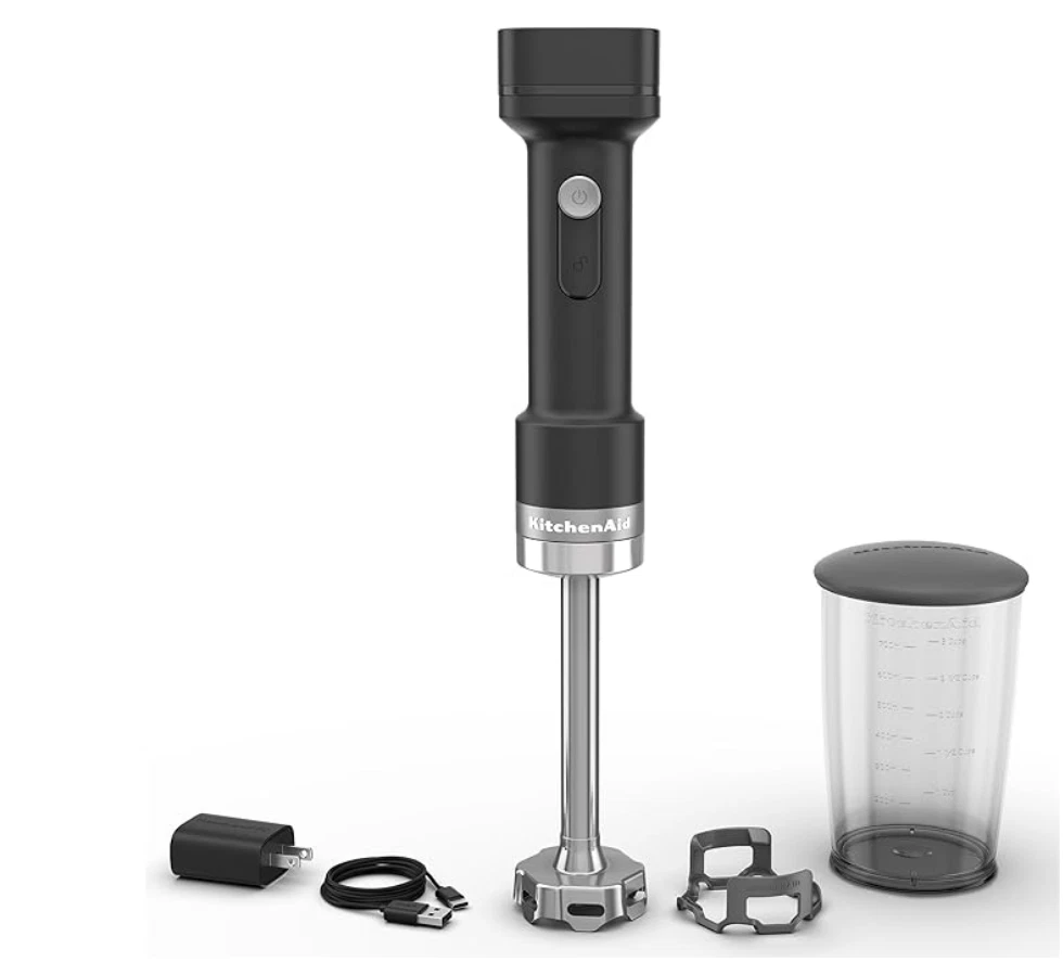 New KitchenAid Go Cordless Hand Blender Matte Black KHBRV71BM Variable Speed
Opens in a new window o