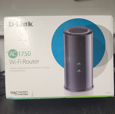 D-Link AC1750 DIR-866L Dual-Band Wi-Fi Router 1750Mbps 4-Port USB Black