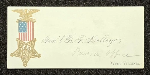 G.A.R. General Benjamin Franklin Kelley. Ohio Military Card. Civil War 1807-1891