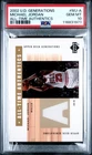 Michael Jordan 2002 UD GENERATIONS ALL-TIME AUTHENTICS NBA GW CARD PSA 10 POP 3