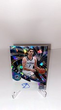 Santi Aldama 2022-23 Panini Spectra Radiant Signatures Astral Prizm /49 Auto MEM