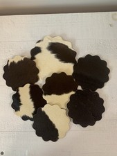 Handmade Cowhide Coaster Assorted - SET OF 7 88