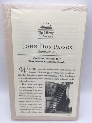 SEALED John Dos Passos Novels 1920 1925 Library of America Hardcover Slipcase