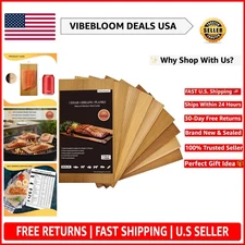 Grill With Elegance: 9  Western Red Cedar Planks for Juicy Salmon & Meats