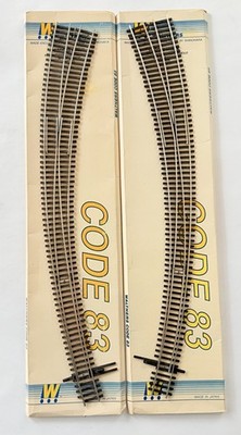 2 Shinohara/Walthers #8 Curved Code 83 switch’s 1 Left, 1 Right SEE ...