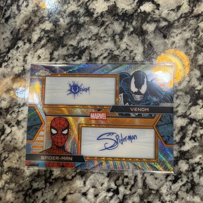 2026 Topps Chrome Marvel Spider-Man/ Venom Dual Facsimile Autograph Card # d /25