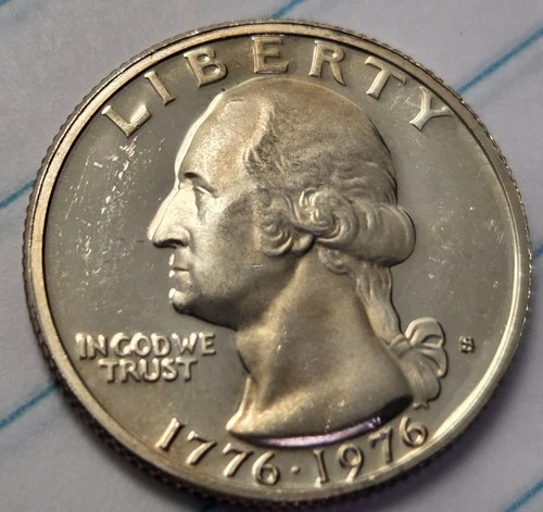 1776-1976-S  Silver (Proof) Bicentennial Washington Quarter