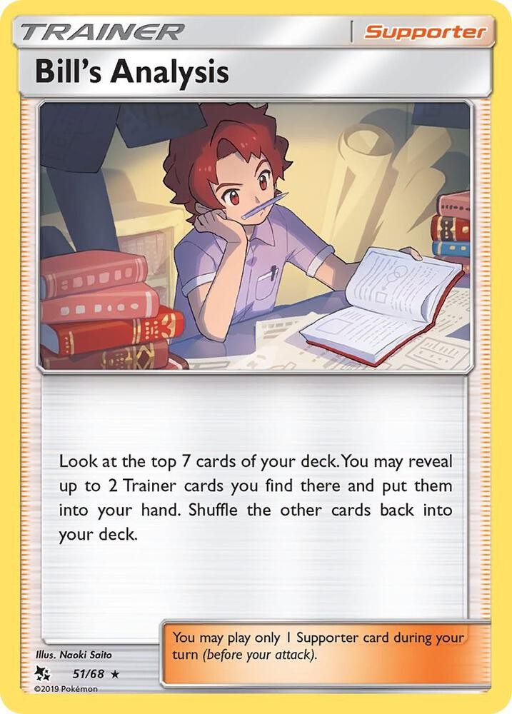 Bill's Analysis 51/68 Rare NM - Hidden Fates