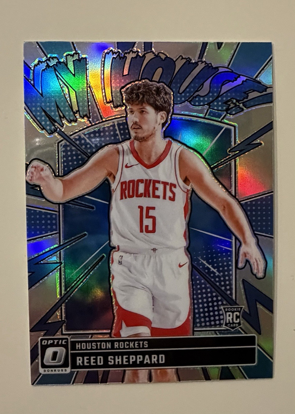 2024-25 Donruss Optic Reed Sheppard My House Silver Prizm #18 Houston Rockets RC