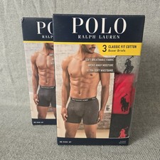 Polo Ralph Lauren Classic Fit Cotton 3 Pack Boxer Briefs Men's Size L