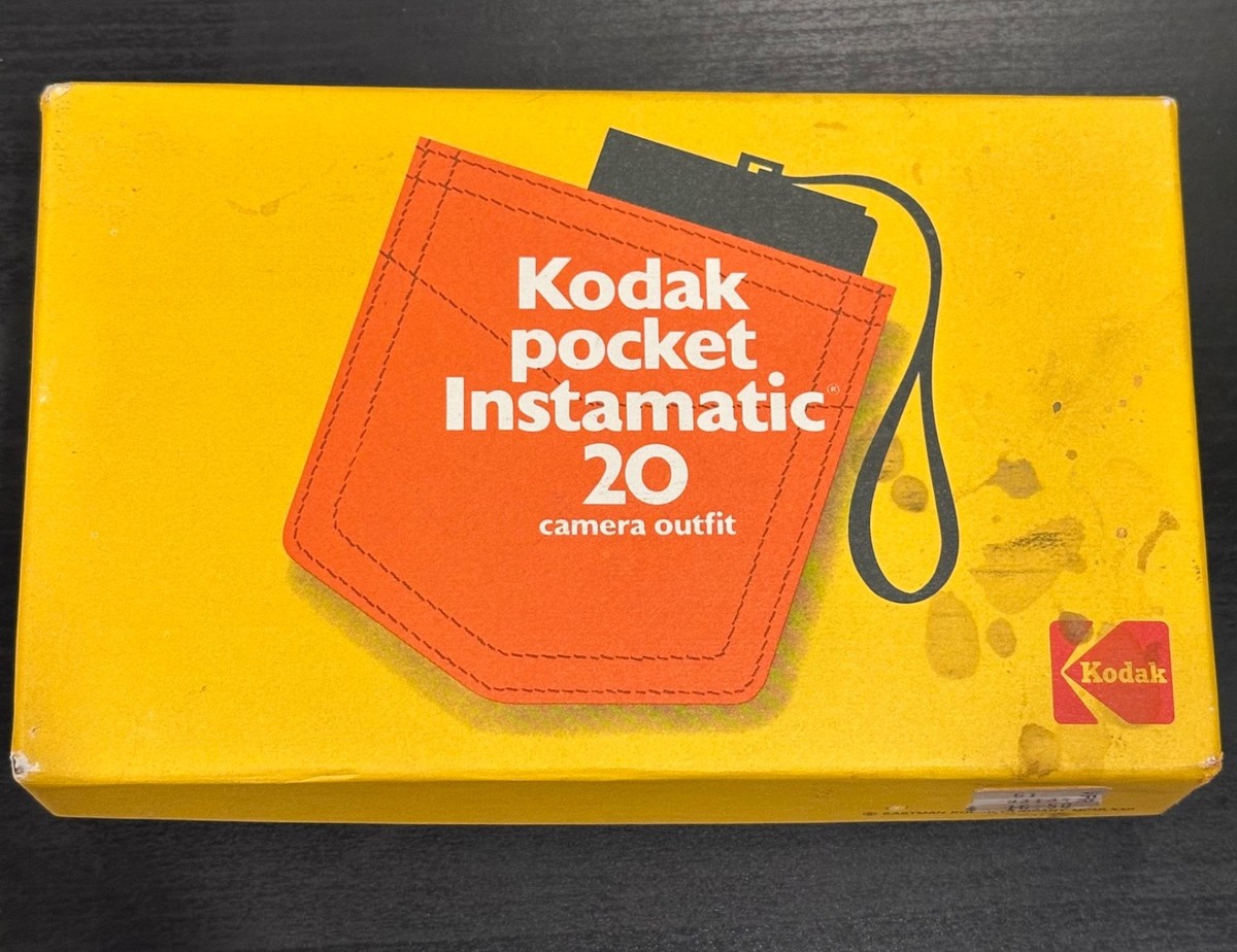 70's Kodak Pocket Instamatic 20 Camera W/ Box-Manual-Flash Cube | eBay