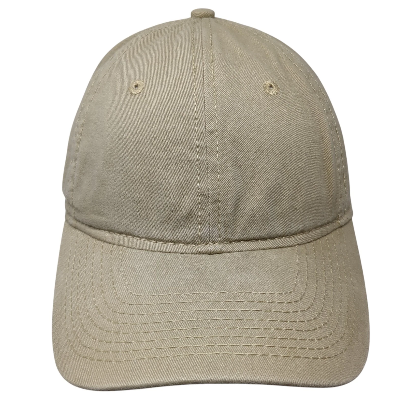 George Slideback Hat Beige One Size Adjustable Solid Outdoor Blank