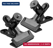 Trail Camera Clip Mount, 2 Pack Tracking Camera Bracket, 360 Rotatable Interface