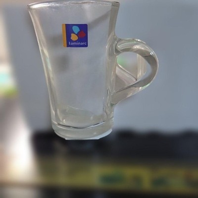 Luminarc Glass Mug 2pcs Clear Durable Cafe Coffee Tea Drinkware