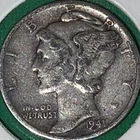 1941 P Mercury Dime 90% SILVER **FREE SHIPPING**