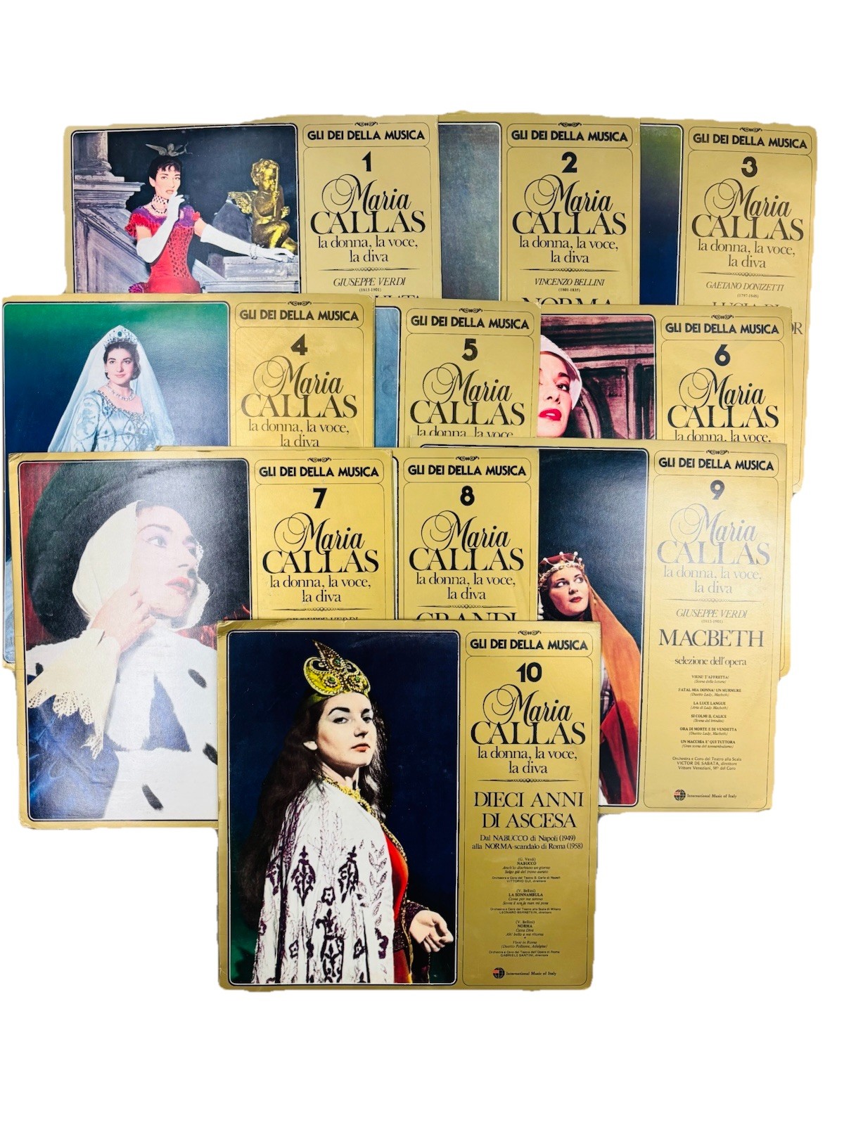 10 LP BOX! Maria Callas: La Donna, La Voce, La Diva International Music Of Italy