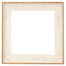 Frame for Canvas Painting, 8x8" Resin Canvas Floater Frames, White/Brown