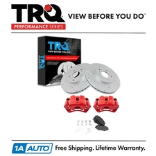 TRQ Performance Front Brake Pad & Rotor Kit Fits 2003-2008 Honda Pilot
