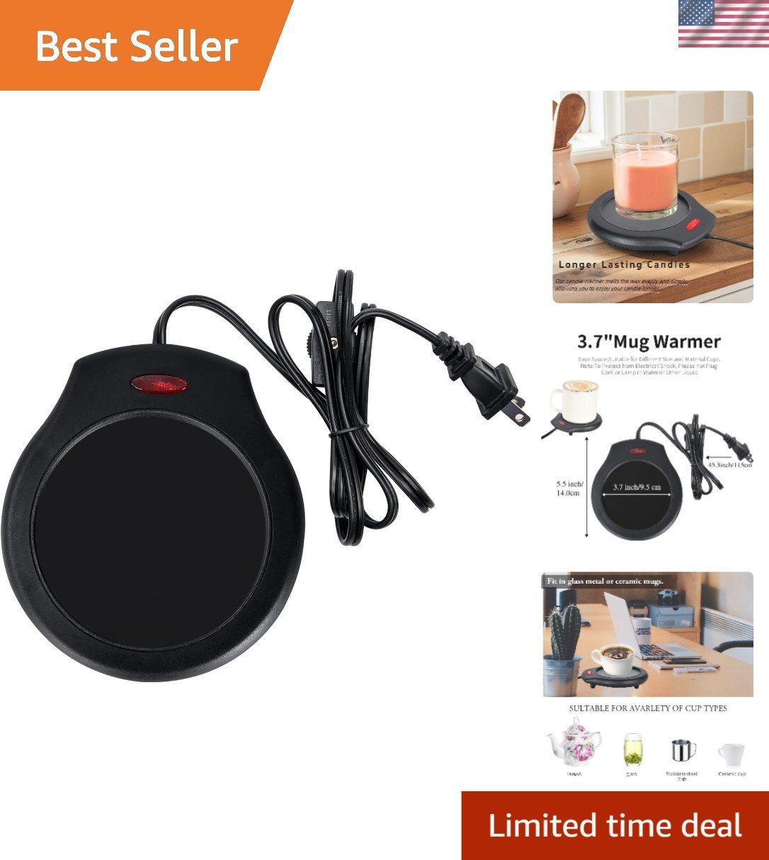 Elegant Candle Warmer for Large Jars - Safely Release Fragra