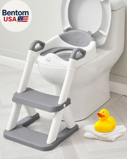 Toddler Potty Training Seat with Step Stool Ladder, Toilet Potty Seat for Baby B