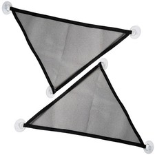 2 Pcs Bearded Dragon Lizard Hammock, Geckos Breathable Mesh black