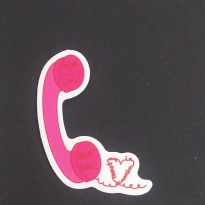 Think I Only Want One In My Phone Number Sticker 2.5'' x 1.58'' (D)