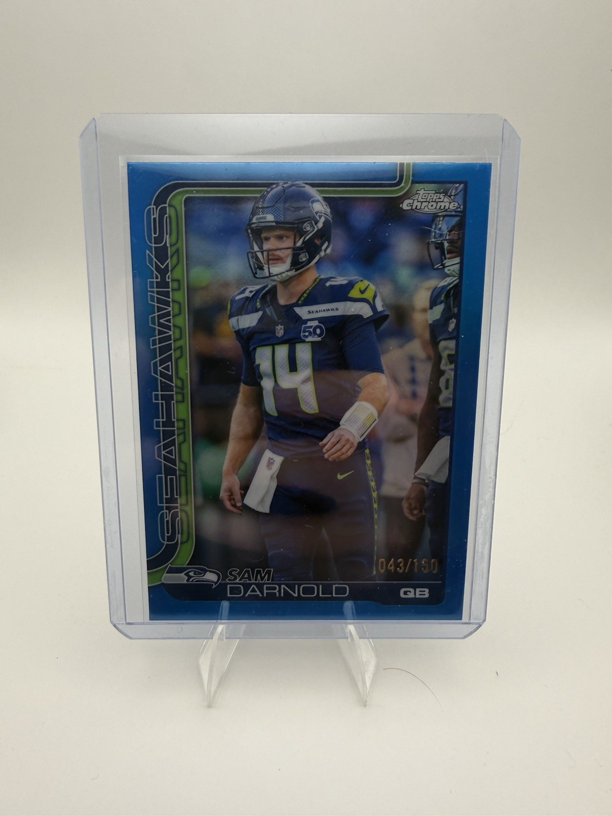 2025 Topps Chrome - Sam Darnold #275 Blue Refractor /150