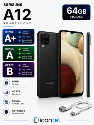 Samsung Galaxy A12 4G 64GB Smartphone Android entsperrt jede Farbe Grade A, B, A+