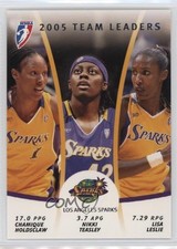 2006 WNBA 2005 Team Leaders Chamique Holdsclaw Nikki Teasley Lisa Leslie 0nr3