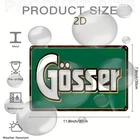 1pc Gösser Beer Vintage Tin Metal Signs 8x12 Wall Decor - Retro Green & White Co