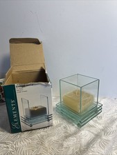 Vintage Elements Square  Glass Emerald Votive...