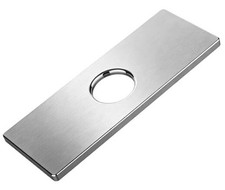 6.3IN Sink Faucet Hole Cover, Deck Plate Escutcheon - Sink Hole Cover, Nickel