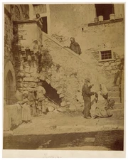 Wilhelm von Gloeden, Italy, Taormina, Cortile Casa La Floresta vintage albums 