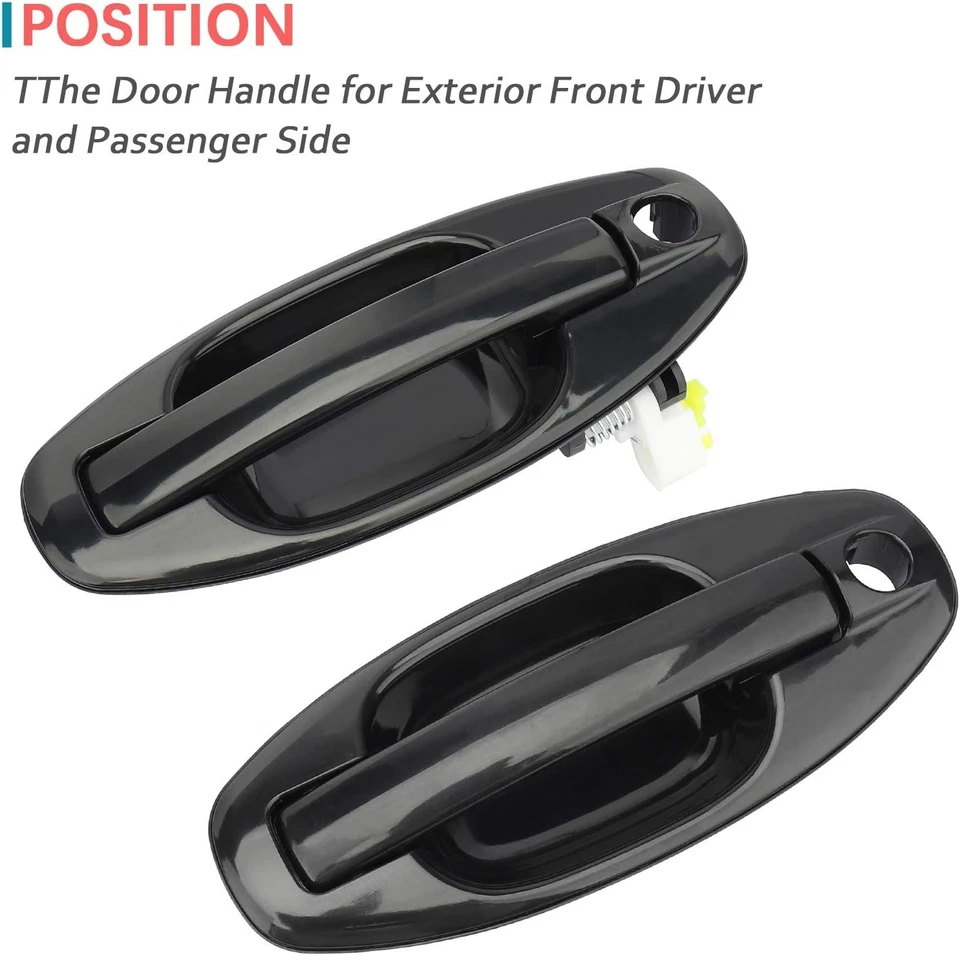 Exterior Door Handle for 2 sides FITS 2001-2006 for Hyundai Santa Fe 2PCS Foto 2 de 4