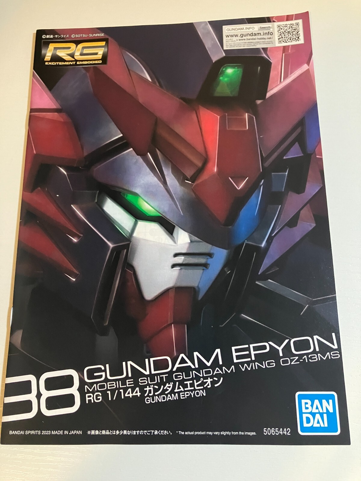 RG 1/144 Gundam Epyon Model Kit Bandai Hobby ***SHIP FROM USA***