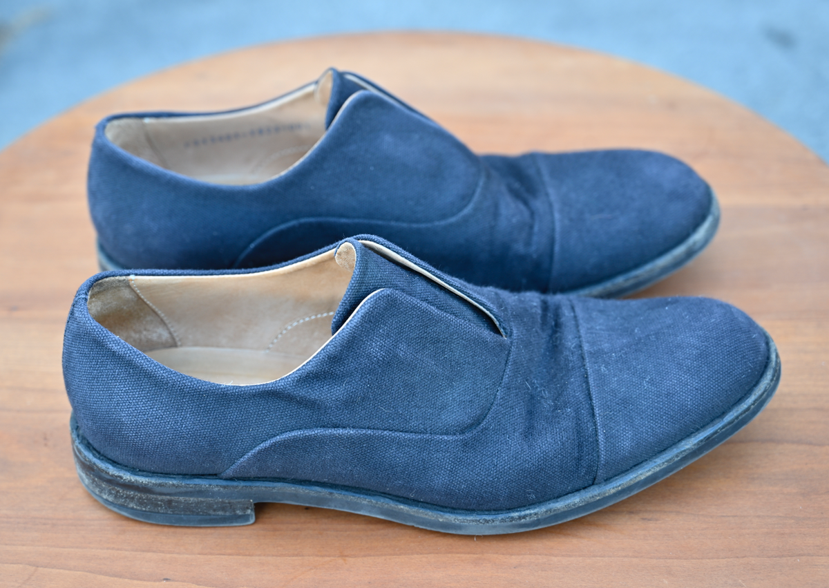 John Varvatos Denim and Leather Loafers size 10 John Varvatos Men main image 2